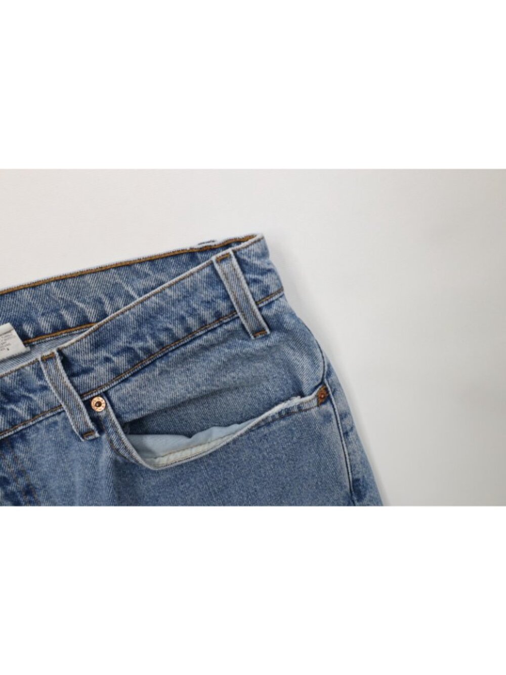 Vintage 90s Levis 505 Mens 38x30 Distressed Regular Fit Straight Leg Denim Jeans - Picture 7 of 16